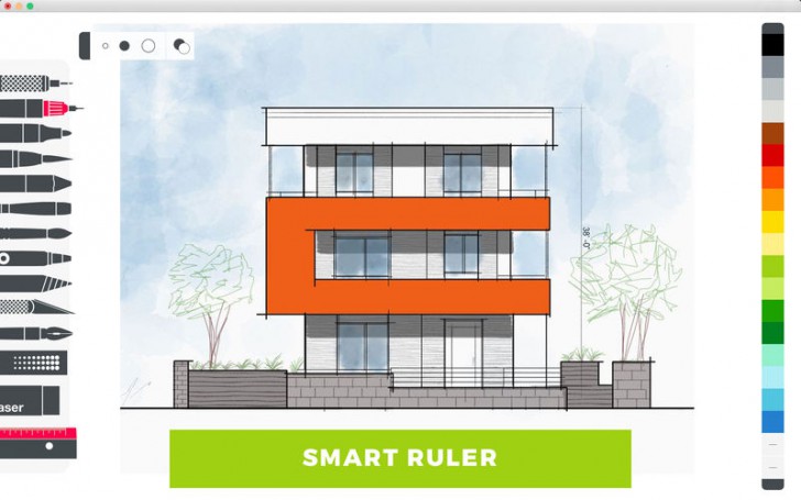 Tayasui Sketches (โปรแกรม Tayasui Sketches สเก็ตภาพ วาดรูป เหมือนจริง บน Mac) : 