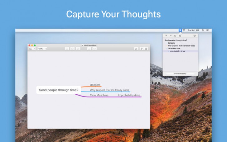 MindNode 5 (โปรแกรม MindNode 5 เชื่อมต่อ แผนผังความคิด รวมไอเดีย บน Mac) : 