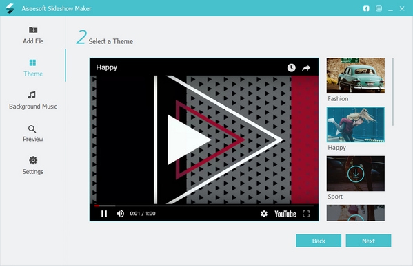 โปรแกรมสร้างสไลด์โชว์ Aiseesoft SlideShow Maker