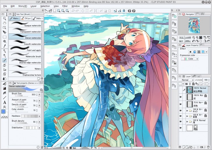CLIP STUDIO PAINT (สุดยอดโปรแกรมวาดรูป วาดการ์ตูนมังงะ บน PC) : 