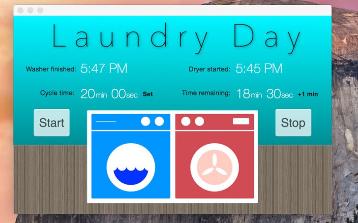 โปรแกรมตั้งเวลาซักอบผ้า Laundry Day