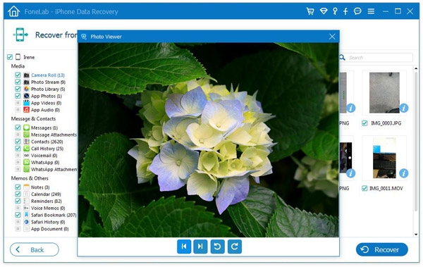 โปรแกรมกู้ข้อมูล กู้ไฟล์ FoneLab iPhone Data Recovery