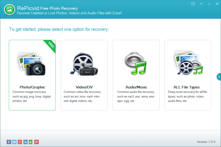 โปรแกรมกู้ข้อมูล RePicvid Free Photo Recovery โปรแกรมกู้ข้อมูล RePicvid Free Photo Recovery