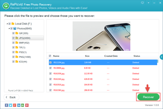 โปรแกรมกู้ข้อมูล RePicvid Free Photo Recovery โปรแกรมกู้ข้อมูล RePicvid Free Photo Recovery