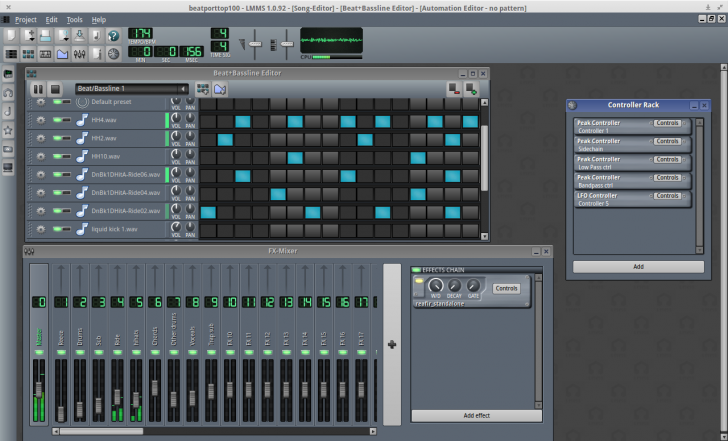 โปรแกรมสร้างเสียง ตัดต่อเสียง ปรับแต่งเสียงดนตรี LMMS