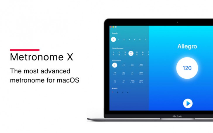 Metronome X (โปรแกรม Metronome X เคาะจังหวะ นับจังหวะดนตรี บน Mac) : 