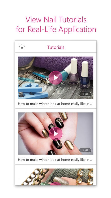 App ลองเพ้นท์เล็บ YouCam Nails