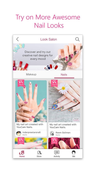 App ลองเพ้นท์เล็บ YouCam Nails