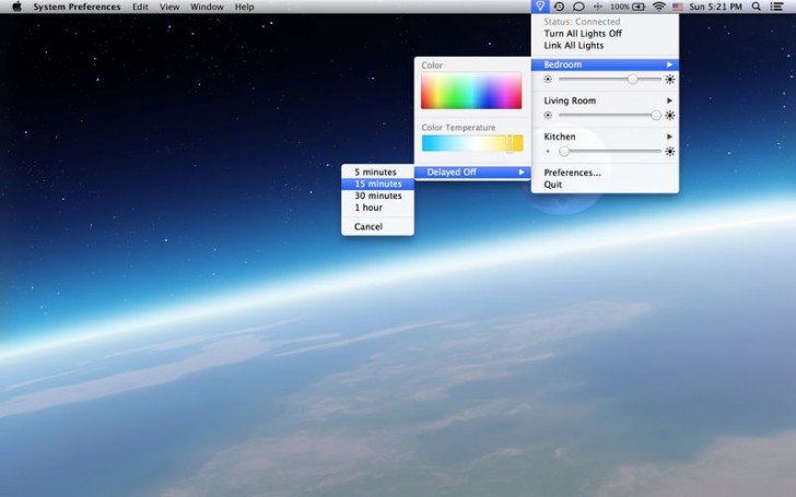 Colors for Hue (โปรแกรม Colors for Hue ปรับแสงสีหลอดไฟ Philips Hue บน Mac) : 