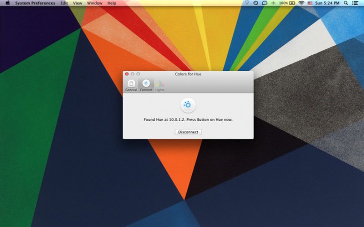 Colors for Hue (โปรแกรม Colors for Hue ปรับแสงสีหลอดไฟ Philips Hue บน Mac) : 