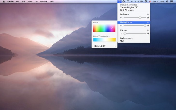 โปรแกรมปรับสีหลอดไฟ Colors for Hue
