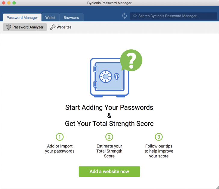 Cyclonis Password Manager (โปรแกรม จัดการรหัสผ่าน ช่วยจำรหัสผ่าน บน Windows และ macOS ฟรี) : 