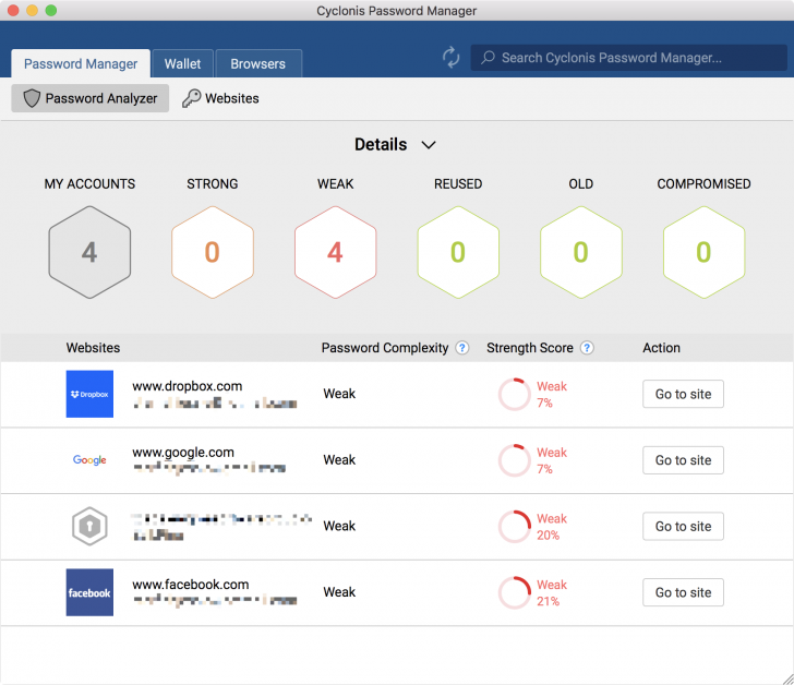 Cyclonis Password Manager (โปรแกรม จัดการรหัสผ่าน ช่วยจำรหัสผ่าน บน Windows และ macOS ฟรี) : 