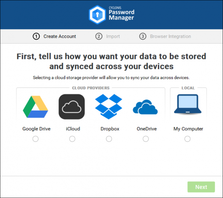 Cyclonis Password Manager (โปรแกรม จัดการรหัสผ่าน ช่วยจำรหัสผ่าน บน Windows และ macOS ฟรี) : 