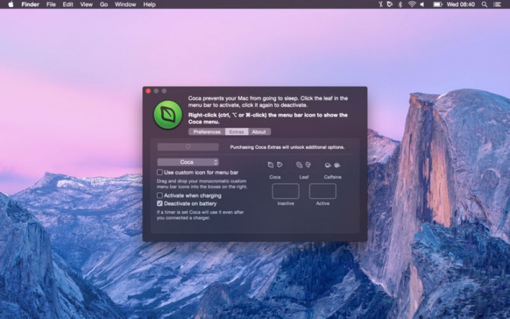 โปรแกรมป้องกันเครื่องดับเอง Coca