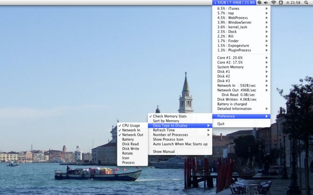 MiniUsage (โปรแกรม MiniUsage เช็คสถานะ การทำงานโปรแกรม ภายในเครื่อง Mac) : 
