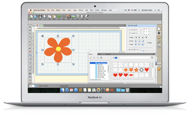 โปรแกรมกราฟฟิก Easy Cut Studio