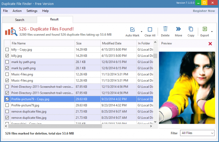 โปรแกรมค้นหาไฟล์ซ้ำ Duplicate File Finder