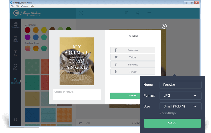 FotoJet Collage Maker (โปรแกรม FotoJet Collage Maker รวมรูปภาพ จัดรูปภาพ บน PC) : 