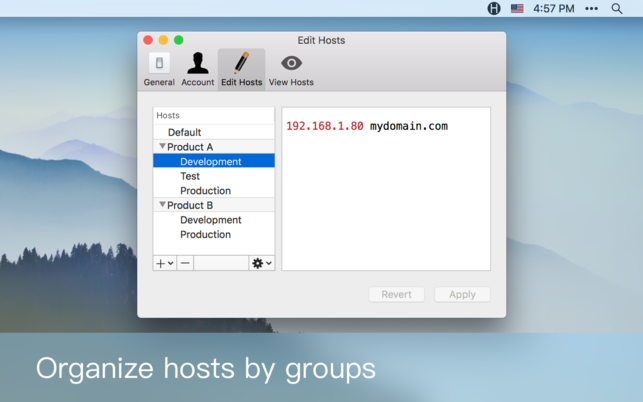 iHosts (โปรแกรม iHosts แก้ไขไฟล์ Hosts ผ่านเมนูบาร์ สำหรับเครื่อง Mac) : 