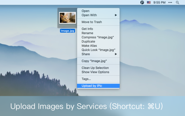 iPic (โปรแกรม iPic อัพโหลดรูปภาพ พร้อมคัดลอกลิงค์ ผ่าน Menu Bar บน Mac) : 