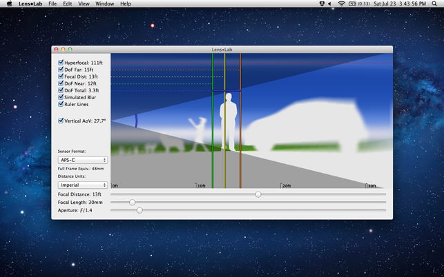 โปรแกรม Lens Lab จำลองเลนส์สอนถ่ายภาพ