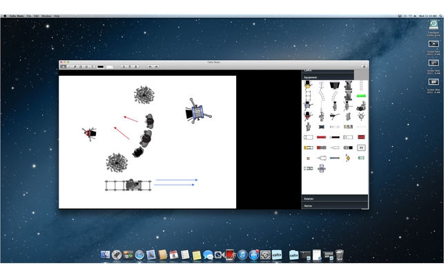 โปรแกรมวางแผนก่อนถ่ายทำ Celtx Shots โปรแกรมวางแผนก่อนถ่ายทำ Celtx Shots