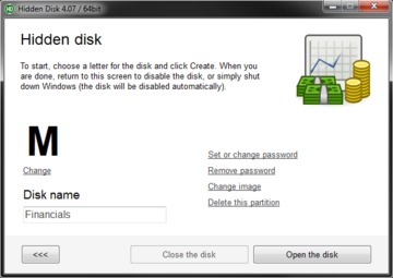 โปรแกรมซ่อนไฟล์ Hidden Disk