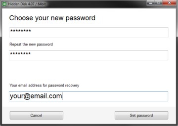 โปรแกรมซ่อนไฟล์ Hidden Disk