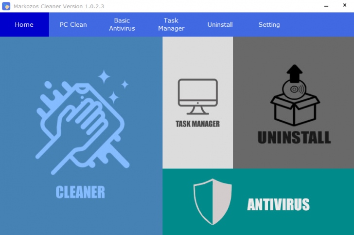 โปรแกรมลบไฟล์ขยะ Markozso Cleaner