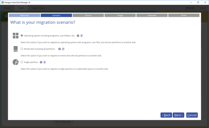 โปรแกรมจัดการฮาร์ดดิสก์ Paragon Hard Disk Manager