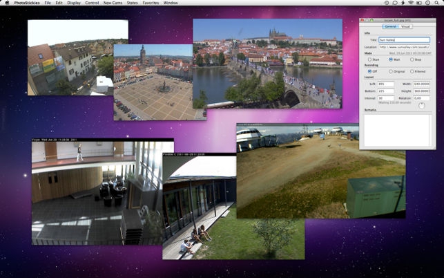 โปรแกรมแสดงภาพบนจอ PhotoStickies