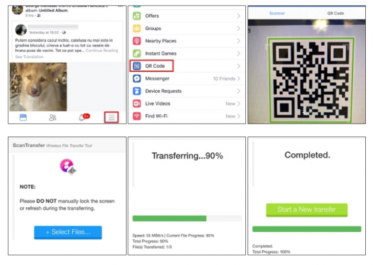 โปรแกรมสร้าง QR Code แชร์รูปภาพจากมือถือไป PC ScanTransfer