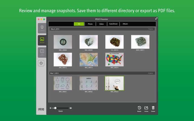 Presenter (โปรแกรม Presenter แสดงวิดีโอ พรีเซ้นต์ กล้องถ่ายเอกสาร IPEVO สำหรับ Mac) : 