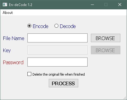 โปรแกรมเข้ารหัสไฟล์ En-deCode