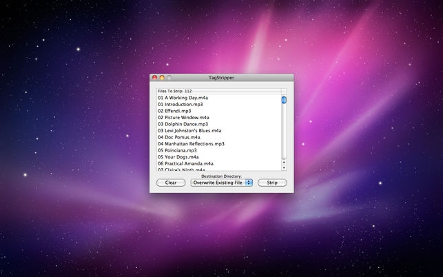โปรแกรมลบข้อมูลเพลง Tag Stripper โปรแกรมลบข้อมูลเพลง Tag Stripper