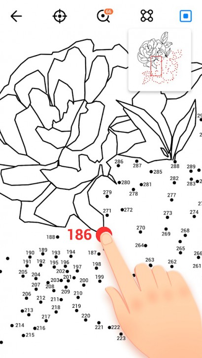 App ลากเส้นระบายสี Dot to Dot to Coloring