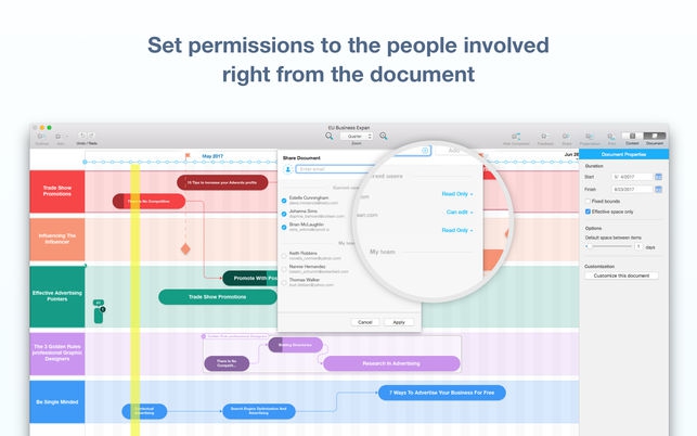 Roadmap Planner (โปรแกรม Roadmap Planner วางแผนเส้นทางสู่เป้าหมาย บน Mac) : 