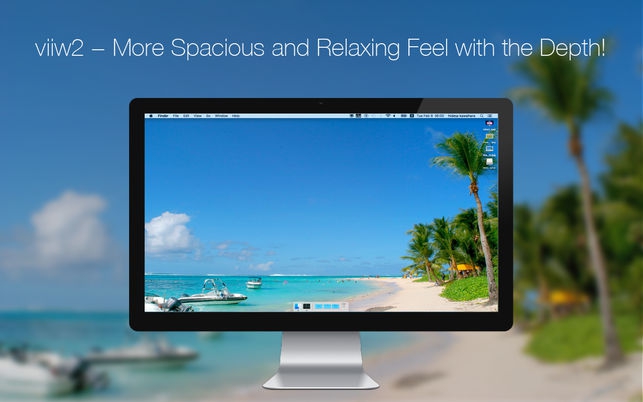 viiw (โปรแกรม viiw ขยับภาพหน้าจอ รู้สึกถึงมิติของภาพพื้นหลัง สำหรับ Mac) : 