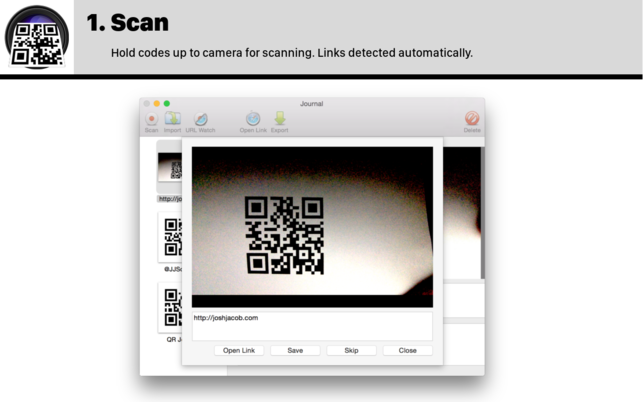 โปรแกรมสแกนคิวอาร์โค้ด QR Journal โปรแกรมสแกนคิวอาร์โค้ด QR Journal