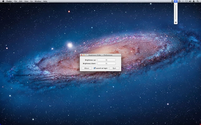Brightness Slider (โปรแกรม Brightness Slider แถบปรับแสงสว่างหน้าจอ บน Mac) : 
