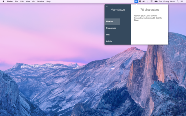 Loremify (โปรแกรม Loremify สร้างข้อความตัวอย่าง Lorem ลงเนื้อหา บน Mac)