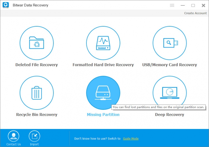 โปรแกรมกู้ข้อมูล Bitwar Data Recovery