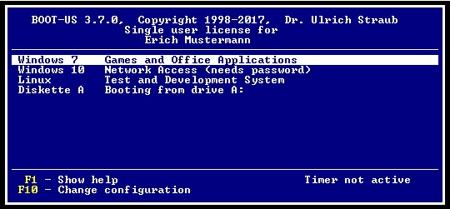 โปรแกรมช่วยสลับ OS ฟรี Boot-US โปรแกรมช่วยสลับ OS ฟรี Boot-US