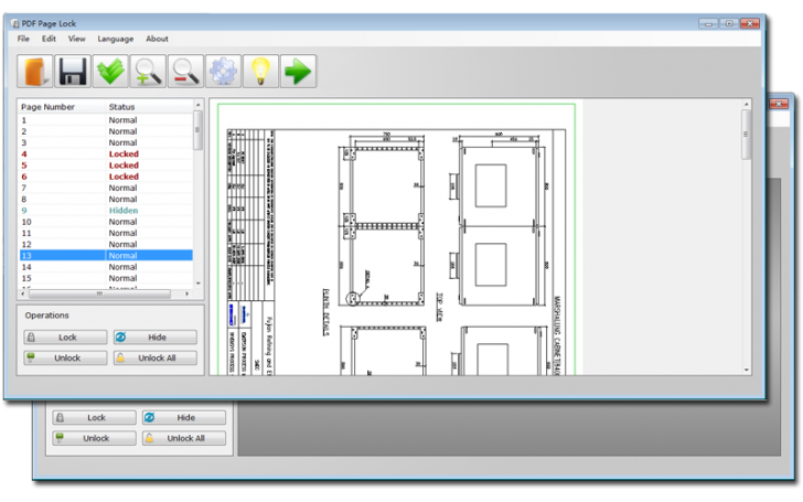 โปรแกรมล็อกหน้าไฟล์ PDF Page Lock