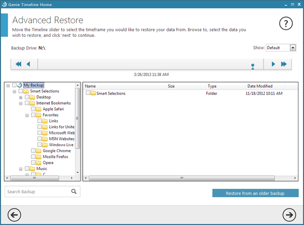 Genie Timeline Free (โปรแกรม Backup ข้อมูลบน PC แบบง่ายๆ ใน 3 คลิก ฟรี) : Genie Timeline Free (โปรแกรม Backup ข้อมูลบน PC แบบง่ายๆ ใน 3 คลิก ฟรี) :