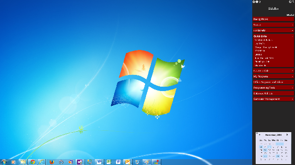 โปรแกรมสร้างทางลัด Sidebar