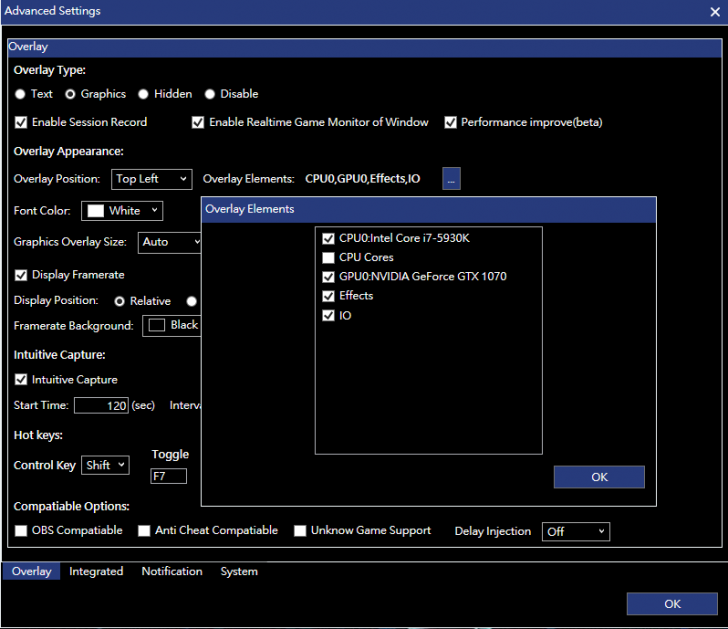 AgaueEye (โปรแกรมดูค่า FPS ดูอุณหภูมิ CPU GPU และ RAM ขณะเล่นเกมส์บน PC ฟรี) : 