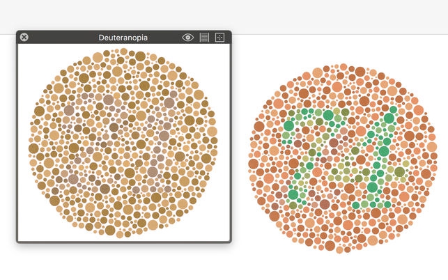 โปรแกรมจำลองตาบอดสีบนหน้าจอ Sim Daltonism