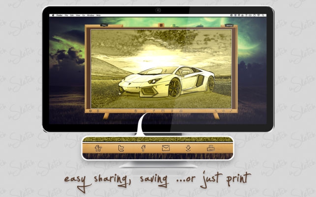 uSketch (โปรแกรม uSketch วาดสเก็ตภาพ สร้างภาพสเก็ต จากรูปภาพ สำหรับ Mac) : 